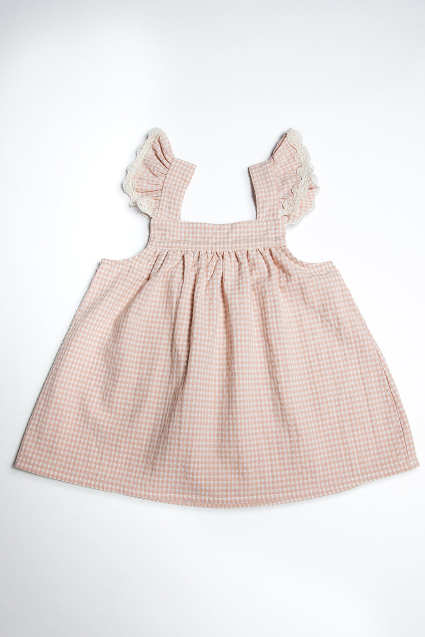 TOP DEMOISELLE | FR: VICHY NUDE | EN: NUDE GINGHAM