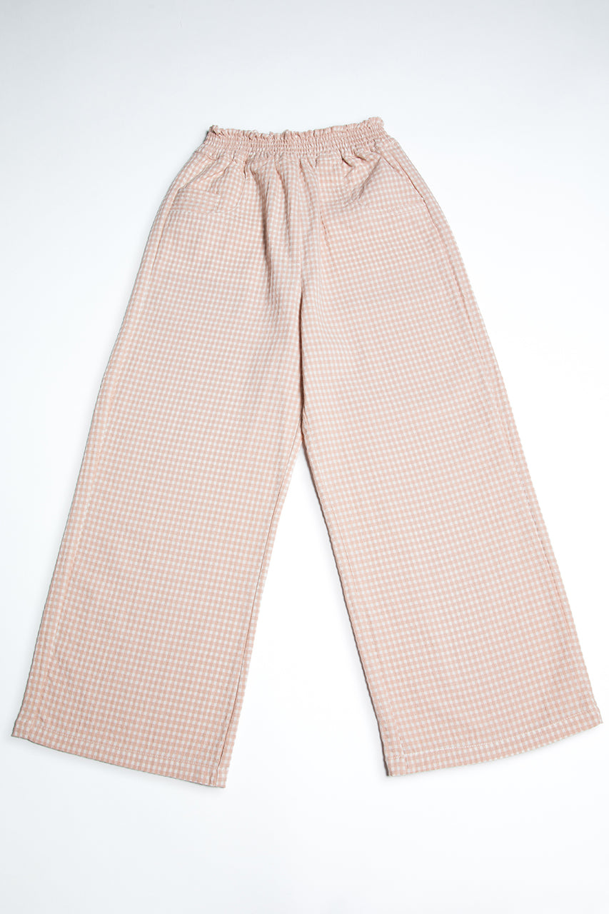 Pantalon MARGUERITE | fr: VICHY NUDE | en: NUDE GINGHAM
