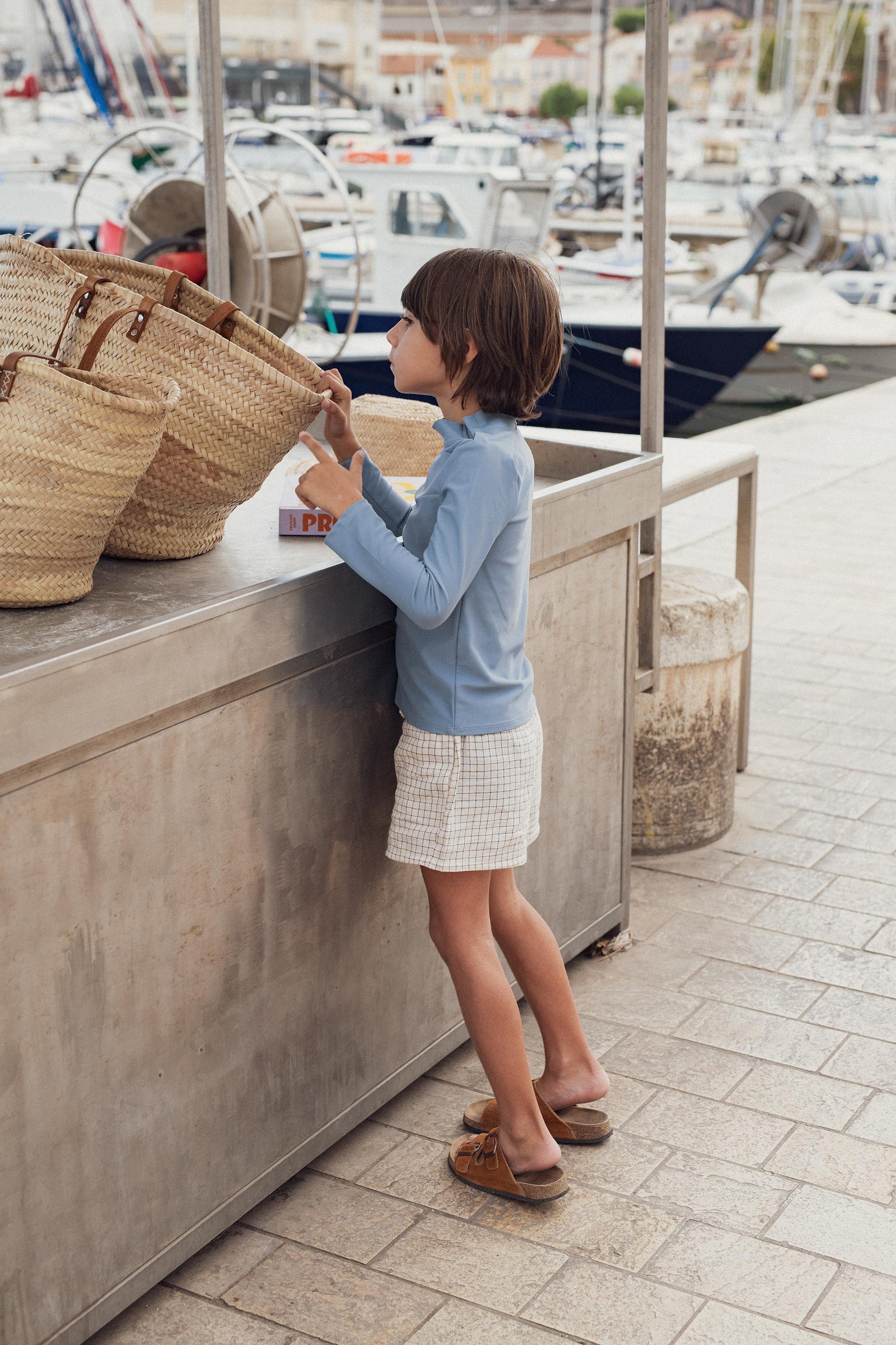 SHORT TAGAL | FR: VICHY ECRU | EN: ECRU GINGHAM