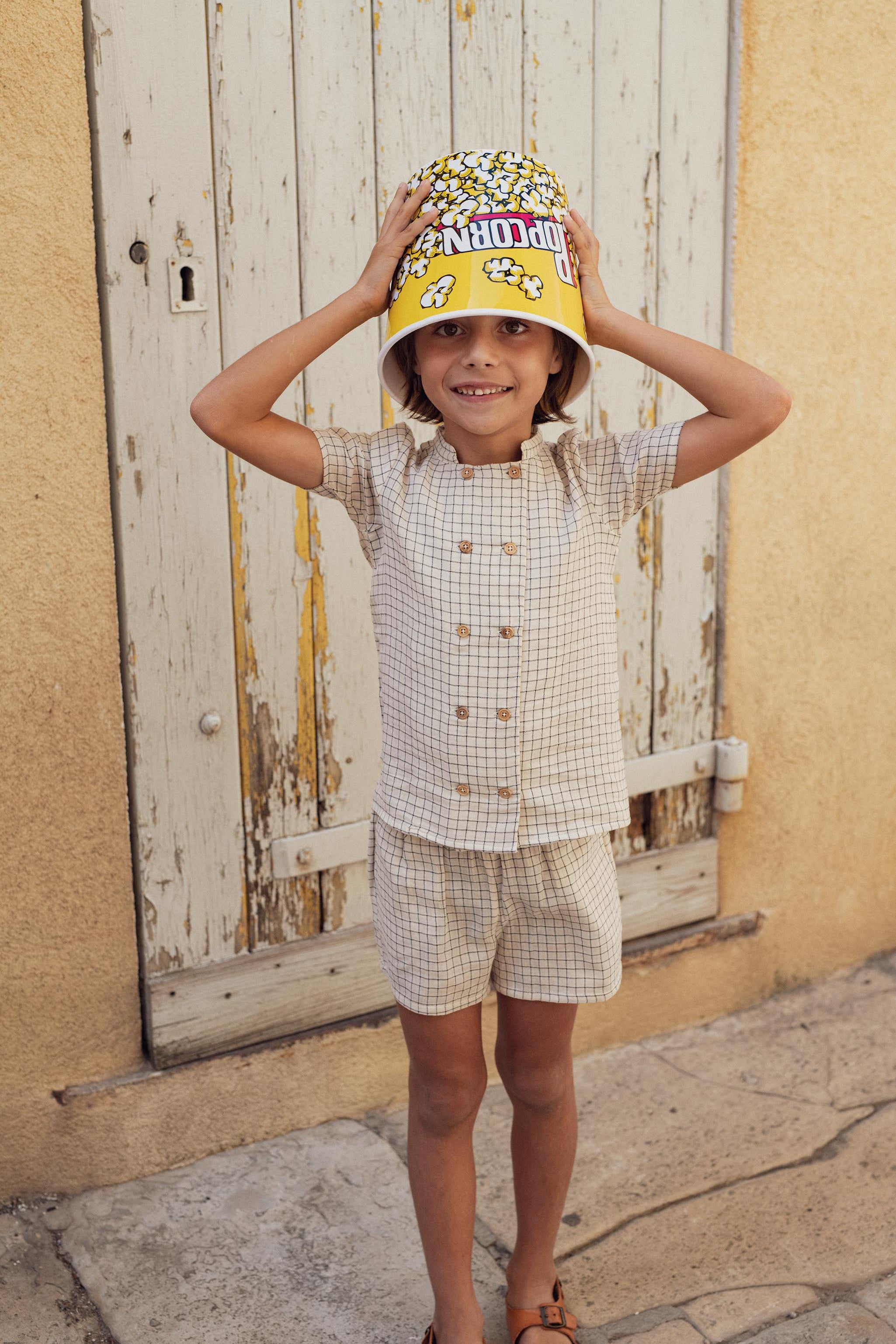 SHORT TAGAL | FR: VICHY ECRU | EN: ECRU GINGHAM